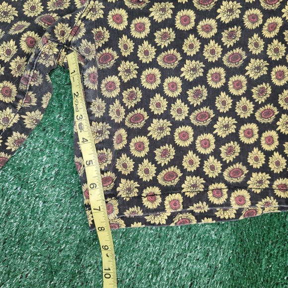 Forever 21 Men's Summer Wear Drawstring Shorts XL AOP Sun Flowers - Picture 4 of 7